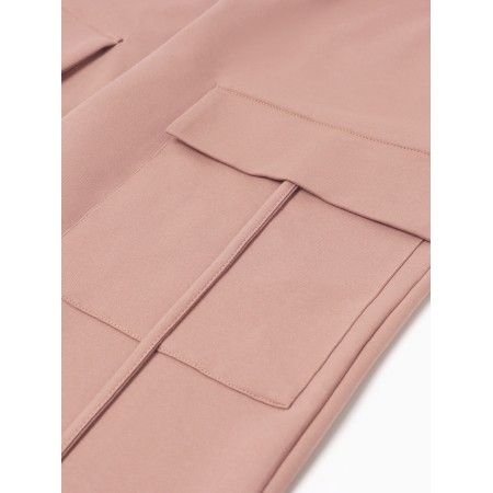 Women's pants cargo minku: casual collection beige color, pr 46-6