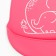 Bibslate for feeding silicone with pocket, pink color