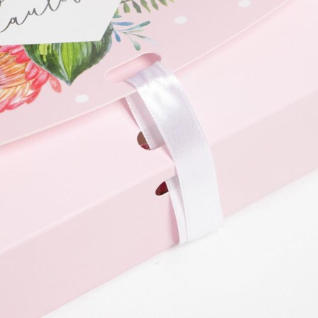 Gift folding box, packaging, “flowers”, 16.5 x 12.5 x 5 cm, without tape-4