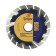 Disk diamond cutting tundra, segment with protective sectors, dry cut, 115 x 22 mm