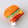 A toy for cats with mint "Burger" from textiles, 7.4x7 cm