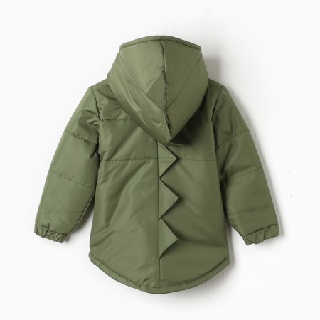 Demi-season children's costume, khaki color, height 86-92 cm-6