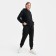 Women's suit (sweatshirt/pants), color is black, size XL