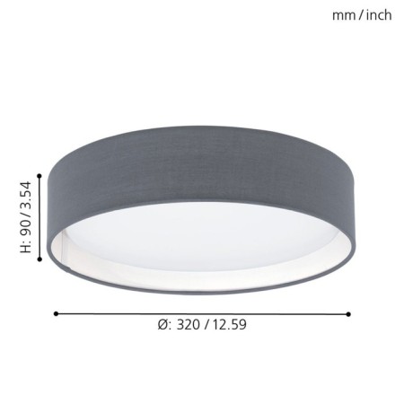 Passteri lamp, 1x12W LED, 3000K, 950LM, Nickel color-1