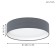 Passteri lamp, 1x12W LED, 3000K, 950LM, Nickel color