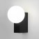 Sadovo-park lamp Elektrostandard, Gravity, 200x150x235 mm, E14, black color