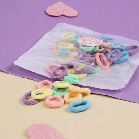 Hair gum "Classic Mahrushka" (set of 50 pcs) Assorted, 2 cm, mix