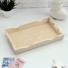 Figure -figured tray for breakfast with an insert, an array, 40x25cm
