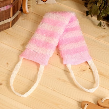 Bath Mocepe with handles "Belt" white-pink (45 cm without handles) Dobroparov