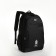 Young backpack from textiles on lightning, 4 pockets, black color