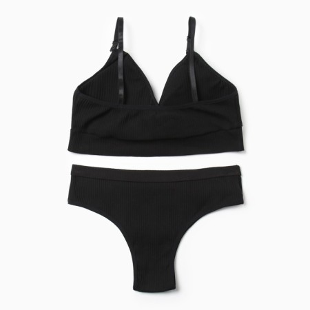 Female set (top, panties) Black color, size 44-46-8