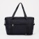 Sports bag with lightning, with an increase, external pocket, black color