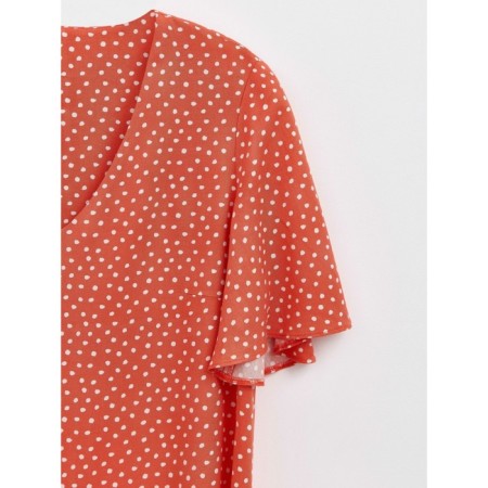Female dress, size s, color Coral-white-2