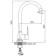 Accoona A451111C kitchen mixer, 1-crap, silumin, cartridge 35mm, color "bronze"