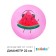 Children's ball "watermelon", d = 22 cm, 60 g, color mix