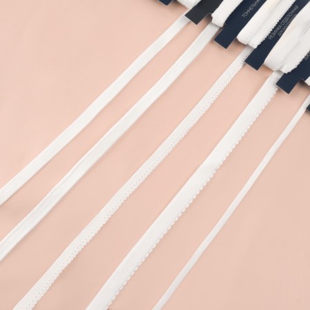 A set of rubber bands for sewing underwear, 5 types, white color-11
