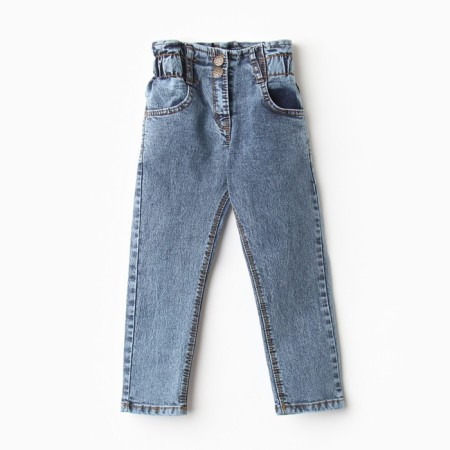 Jeans for a boy, blue color, height 98 cm