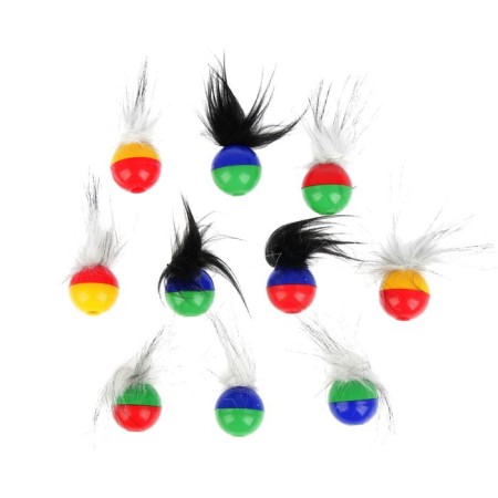Toy for cats "Little rattle with fur", mix
