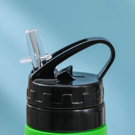 Water bottle "Siley", 450 ml (silicone housing), Mix color-3