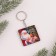 Wooden keychain "New Year's letter", 4 x 4 cm