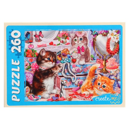 Puzzles "Funny cats No. 7", 260 elements-1