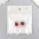 Decor for creativity Metal "Medallion Patal" Rubin Crystal 2.6x2.4 cm