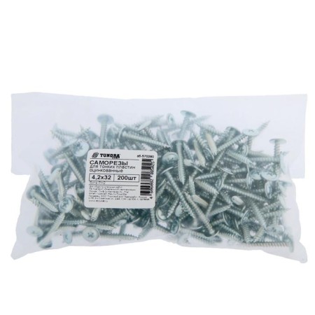Self -tapping screws for a ton. Tundra plates Krep 4.2x32 mm, zinc 200 pcs.-1