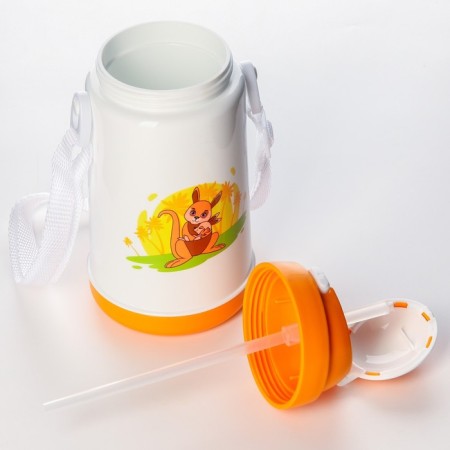 Thermal boiler for hot and cold drinks with a strap, 300 ml, color mix-4