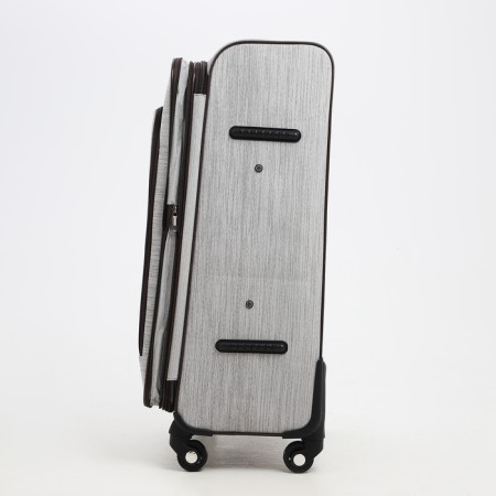 Big suitcase 28 ", lightning department, code castle, 4 wheels, outer pocket, gray color.-3