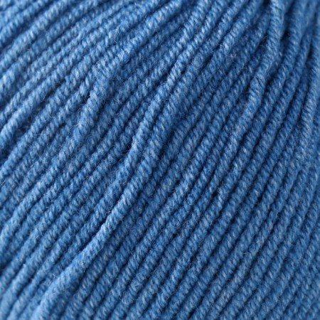 Yarn "jeans" 55% cotton, 45% acrylic 160m/50g (17 blue)-3