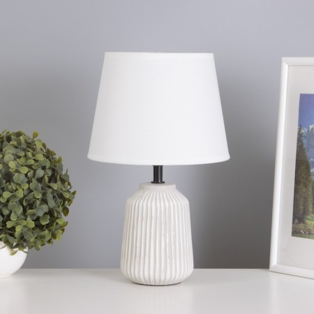 Table lamp "Lines" 1x40W E14 white/gray 20x20x32cm