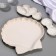 Ceramic “sea shell” sauce, 8 x 13 cm., 25 ml., White color