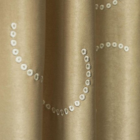 Set of curtains "Jim", size 2x145x270 cm, beige color-2
