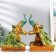 Polystone souvenir "Colorful peacock on a stand" 12.5x18.5x28.5 cm