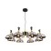 Ambrella Light Traditional, 8x40W E27 chandelier, Black gold color