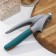 Magistro Coral garlic press 20.2 × 4.2 × 6.5 cm, green color, gray