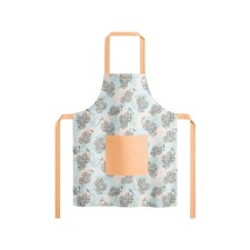 Female apron Marshmallow, size 60x80 cm, blue color