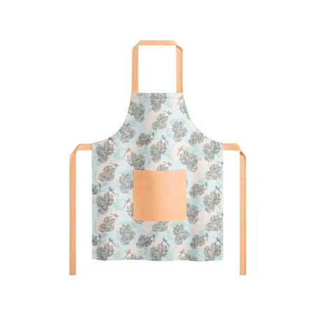 Female apron Marshmallow, size 60x80 cm, blue color