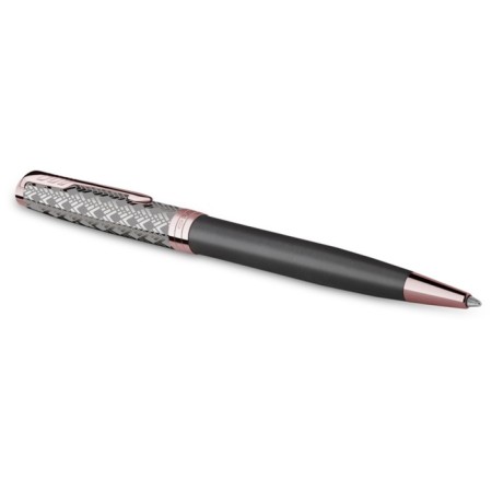Ballpoint pen Parker Sonnet Premium Metal & Grey PGT, 1.0mm, Chern, Data/UP 2119791-1