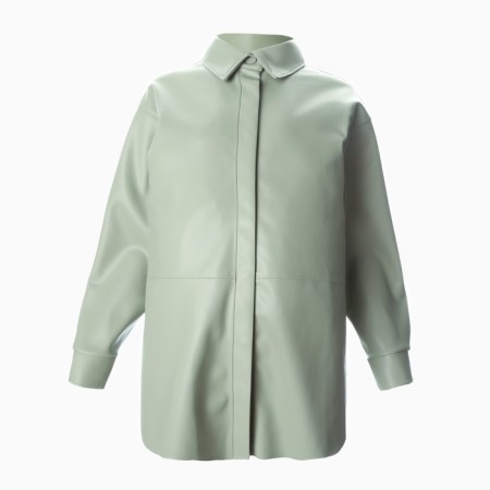 Female shirt, sage color, size 46-2