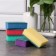 Household sponge with a cleaning layer of the share "Economy", 7.5 × 4.5 × 2.5 cm, 5 pcs