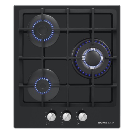 Honing surface HOMSAIR HGG433TGCBK, Gas, 3 burners, black
