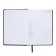 Leduced Diary A5, 160 sheets, attomex.croco, hard -skinned artificial leather cover with foam rubber, liesse, block 70 g/m2, brown
