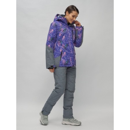 Ski suit, size 42, purple color-12