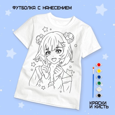 Set for creativity T-shirt-coloring "Girl Moon", size 122-128 cm-2