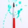 Brush for drawing from hair protein Round No. 3 short handle
