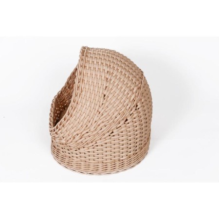 House "Shell" No. 1, 39 x 32 x 36 cm, ecorotang, light tree-2