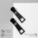 Earrings Metal "Lightning", black color
