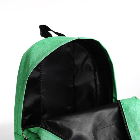 Young backpack from the textiles with lightning, external pocket, light color-5