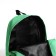 Young backpack from the textiles with lightning, external pocket, light color